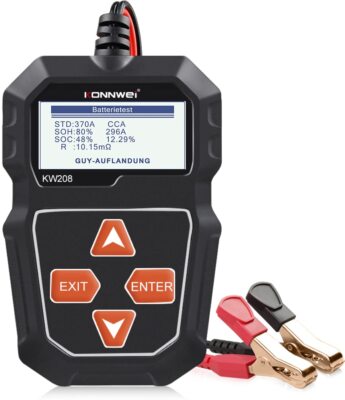KONNWEI KW208 12V obd2 Car Battery Tester, 100-2000 CCA Load Tester scanner