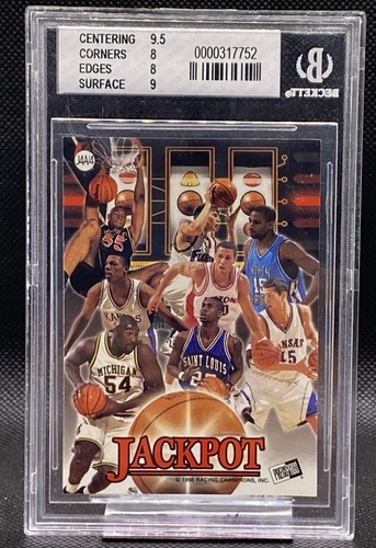 🔥 1998 Press Pass Larry Hughes Double Threat Jackpot RC #J4A BGS 8 76ers 🔥 - Picture 2 of 2