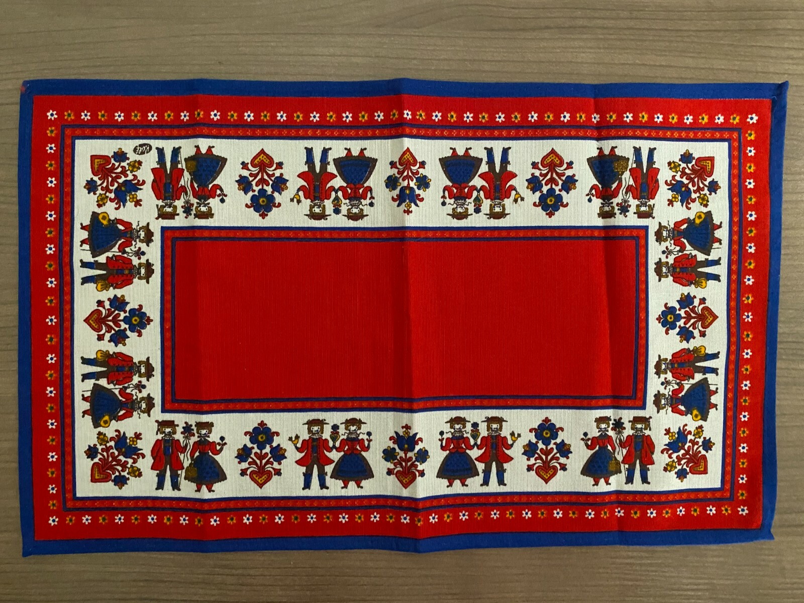 SET OF (3) KOLF FOLKLORE ART LINEN PLACE MATS 100% COTTON MADE IN ...