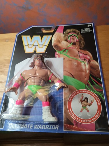 WWE Retro Ultimate Warrior Figure Mattel 2016 WWF ...