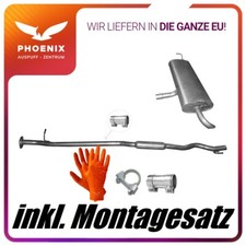 ✅ für Nissan Qashqai +2 2.0 + 2.0 4x4 Auspuffanlage Mittel+Endschalldämpfer