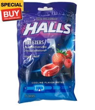 Breezers Cool Berry Cough Drops - Pack of 3
