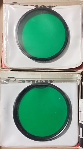 8x LOT- Genuine Canon 55mm Camera Screw-In Lens Filter Green Red Yellow VG fr/sh - Picture 2 of 12