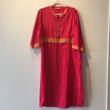 Aurelia Kurta XXL Pink Gold Accent Indian Attire Beautiful