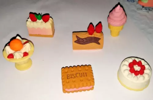 Juego de borrador japonés Iwako - Surtido de postres (6) ver foto envío gratuito