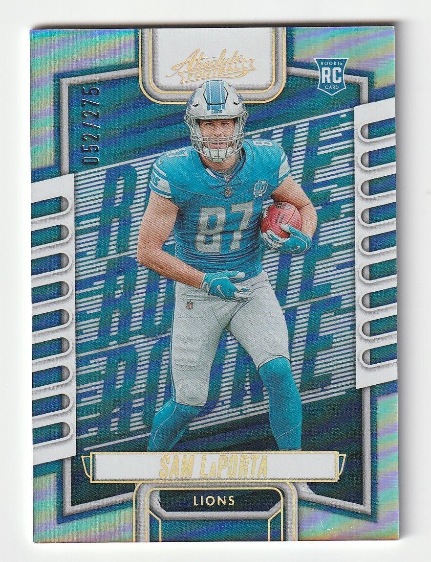 2023 Panini Absolute Silver Spectrum Rookie RC Sam LaPorta /275 #115 Lions Hobby