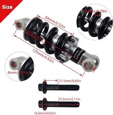 Upgrade KT196 Front Shock Absorber 750LB fit Coleman KT196 196cc 6.5 Hp Go-Kart