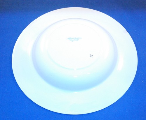 Alfred Meakin England 10" Diameter" Small Serving Bowl Orange and Blue flowers - Picture 3 of 4
