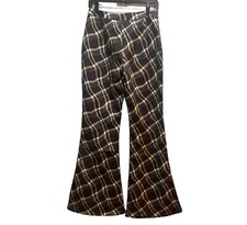 Princess Polly size 6 plaid Boho flair Bell Bottom pants
