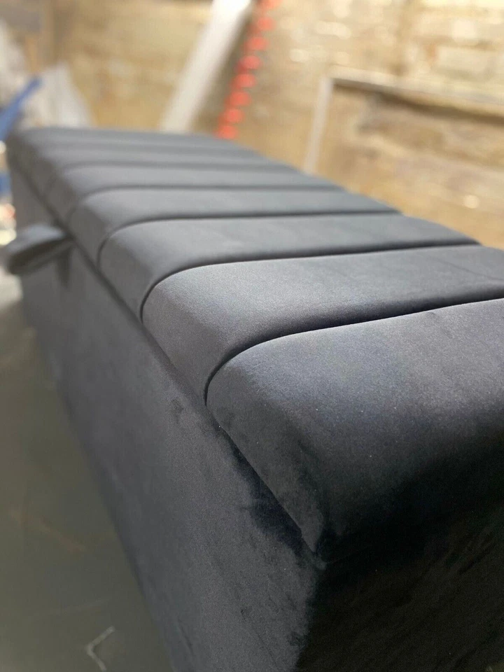 Panel Style Ottoman Storage Box/ Blanket Box, Toy Box in different Colors.. - Image 2 of 4