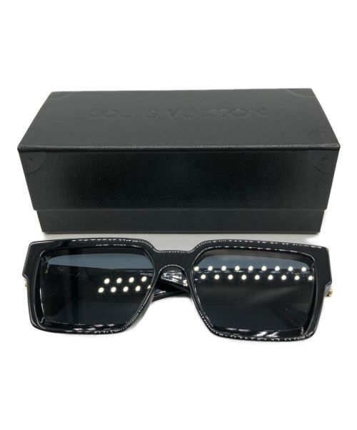 LOUIS VUITTON SUNGLASSES black Z1165E 93L resin flame 15.1cm 