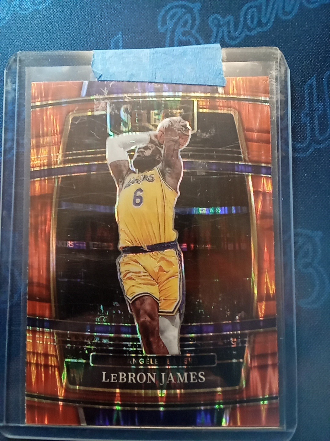 2021-22 Panini Select Lebron James Concourse Orange Flash Prizm 100 Lakers 🔥💎