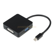 Image of Mini DP Thunderbolt to VGA HDMI DVI Converter for Microsoft Surface Pro 1 2 3