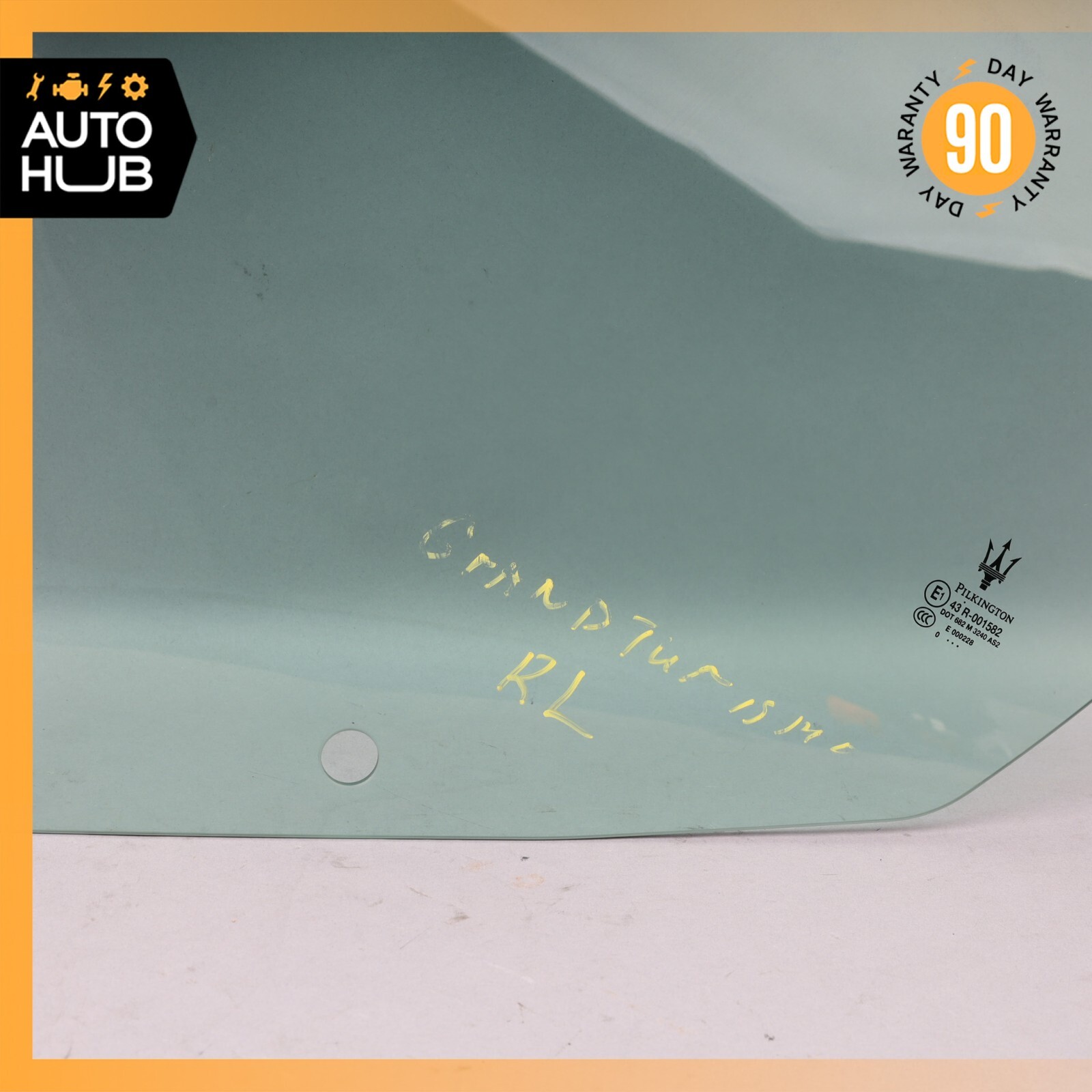 Maserati GranTurismo S Convertible Rear Left Side Quarter Window Glass OEM 25k