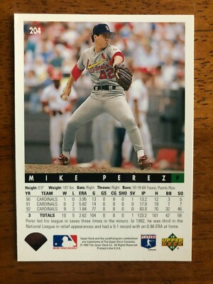 1993 Upper Deck MIKE PEREZ Cardinals 