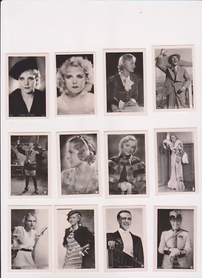 FILM FILMSTARS 100 verschiedene Vintage ROSS Echt Foto Zigarettenkarten (L5837)