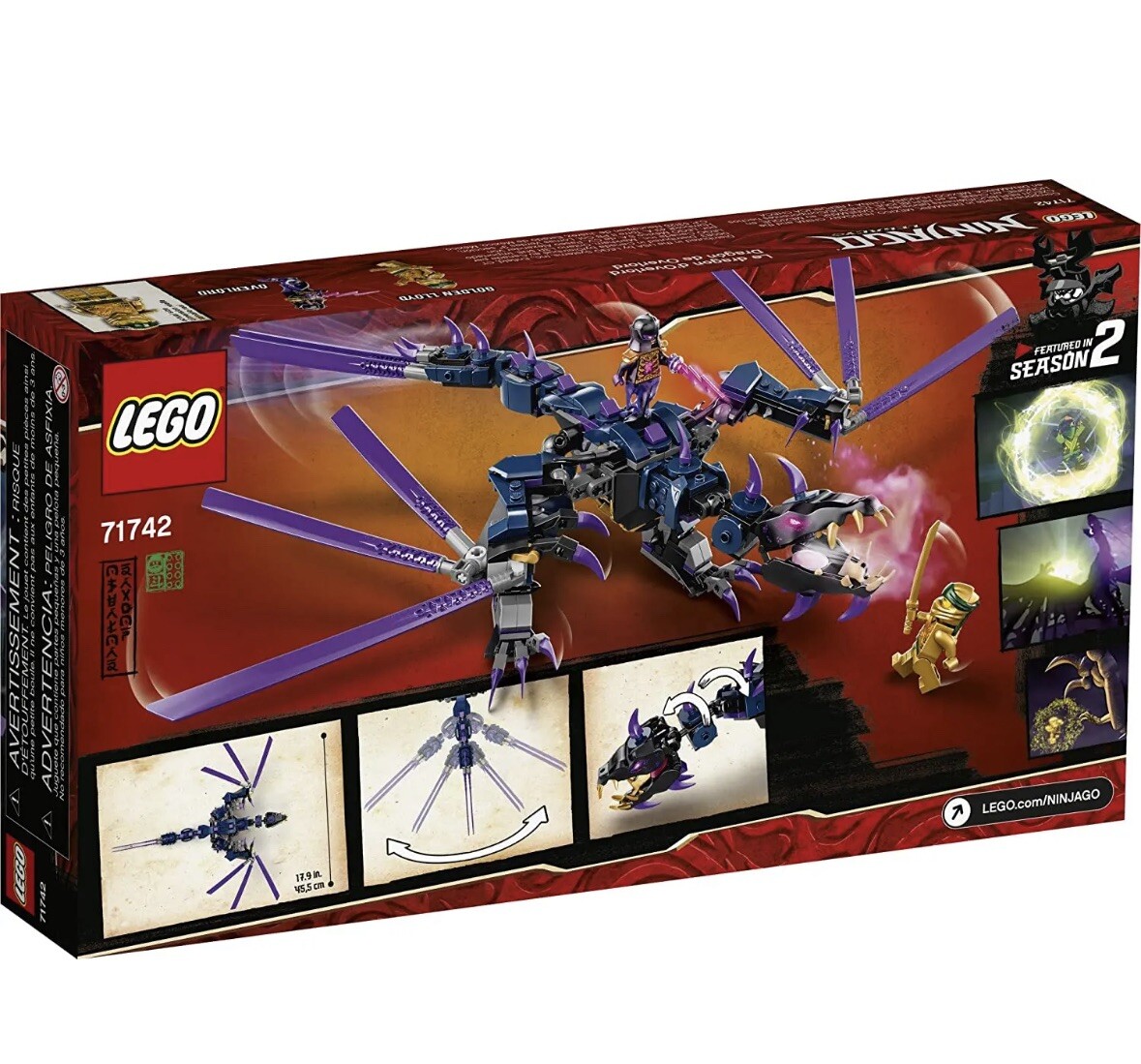 教皇 Lego 71742 Ninjago Legacy Overlord Dragon Golden Lloyd Rare New In