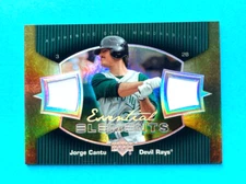 Jorge Cantu 2007 UD Essential Elements Dual Jersey #EE-JC Devil Rays