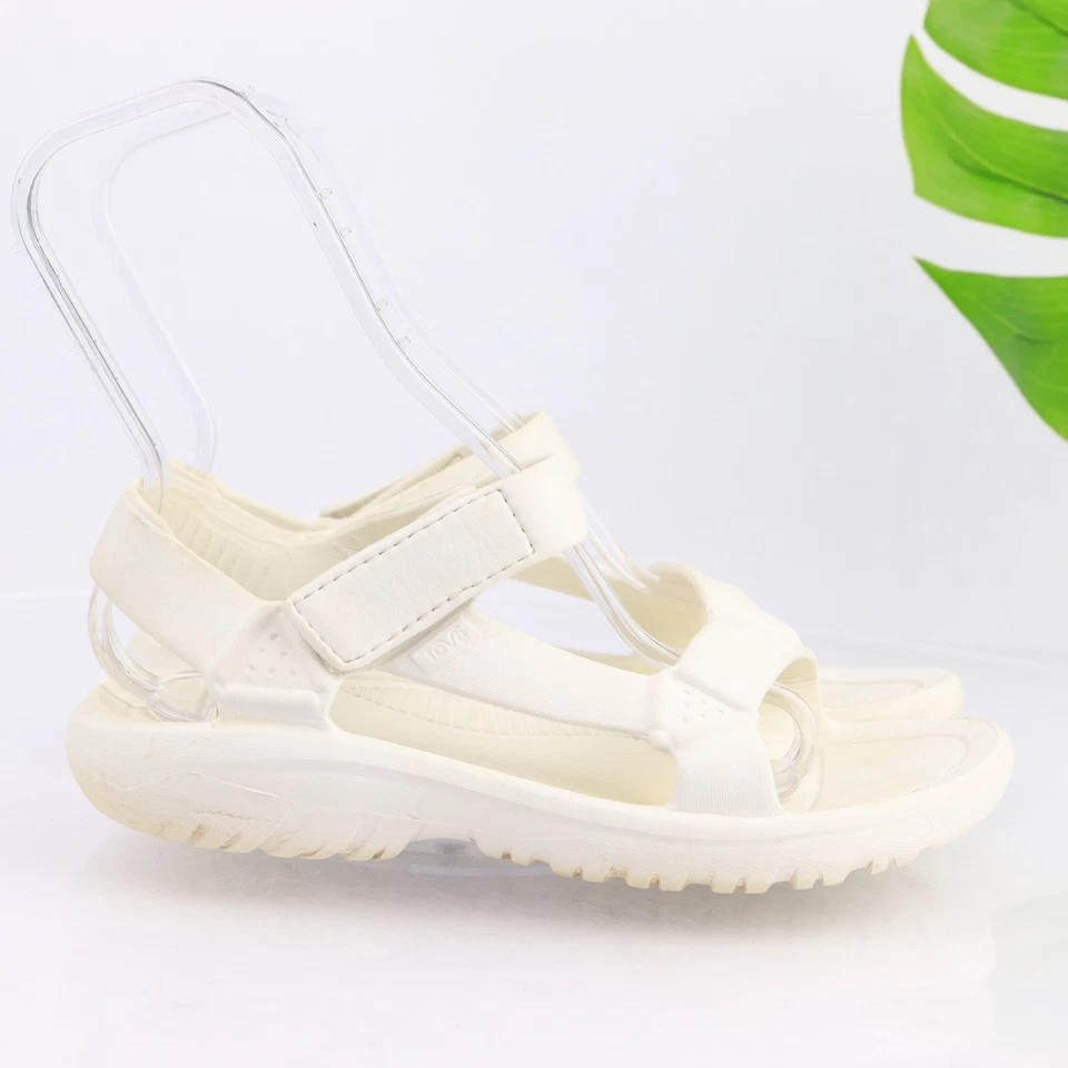 Sandalia Teva para mujer Hurricane Drift talla 9 blanca goma exterior agua zapato luz Foto 3 de 4