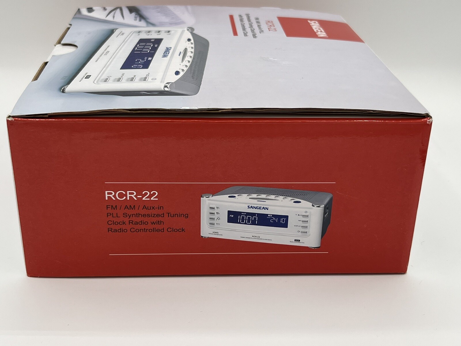 Sangean RCR-22 Atomic Clock with FM-RDS / AM / Aux-in Digital Tuning Clock