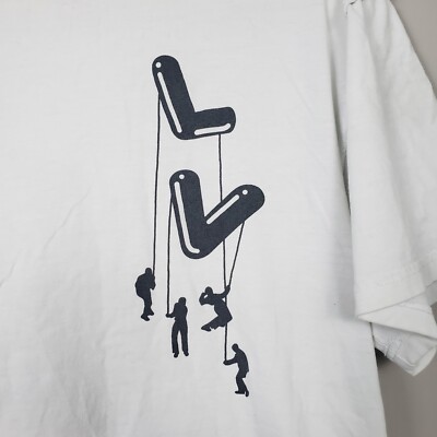 LOUIS VUITTON, VIRGIL ABLOH Tシャツ 新品タグ付き LOUIS VUITTONx Virgil Abloh Cartoon LV logo T-shirt cotton Black