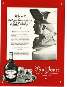 1937 Paul Jones Whiskey bust Vintage Print Ad 5