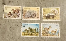 LESOTHO-1977-WWF-ENDANGERED SPECIES SETMNH