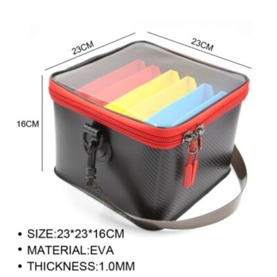48 Slot Squid Jig Case EVA Fishing Lure Storage-Bucket Boat Tackle Bag-Container