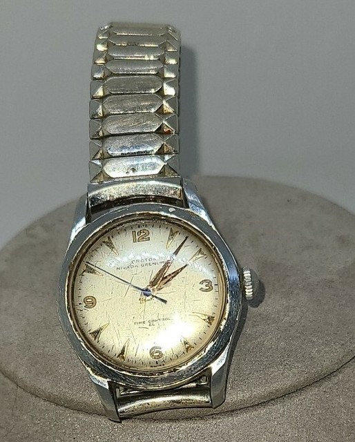 Vintage Croton Nivada Grenchen Ladies Watch w/ Speidel Band Non