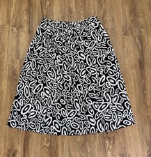 Vintage Retro Medium Skirt 80s 90s Abstract Pattern Pleated Geometric