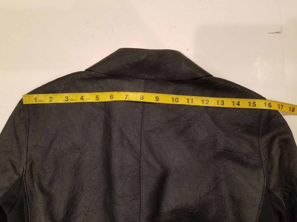 Lafayette 148 New York Elwood Zip-front Lambskin Leather Moto 