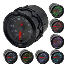 30 Psi Tinted 7 Color Pointerr 2-116 52mm Turbo Boostvacuum Gauge Kit