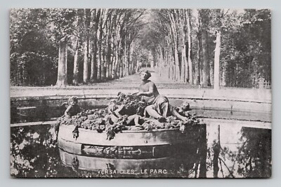 Postcard Vintage, Versailles, Le Parc Statue, France