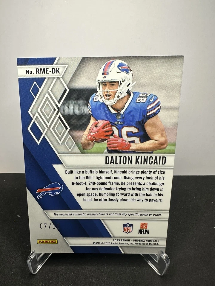 2023 Panini Phoenix Dalton Kincaid Rookie Memoribilia /10 #RME-DK Nike Logo - Image 2 of 2