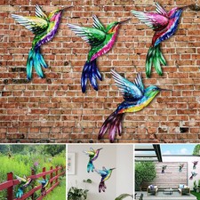 1pc Métal Oiseau Décoration Murale Sculpture Extérieur Ornement for Jardin Home