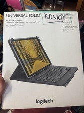Logitech Universal Folio Keyboard Case for 9 to 10" Android, Windows Tablets