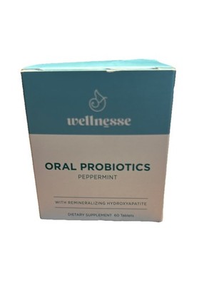 Wellnesse Oral Probiotic Mints With Hydoxyapatite Peppermint Flavored 60 Tablets