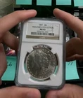 1887-P $1 Morgan Silver Dollar NGC MS 63  McClaren Collection