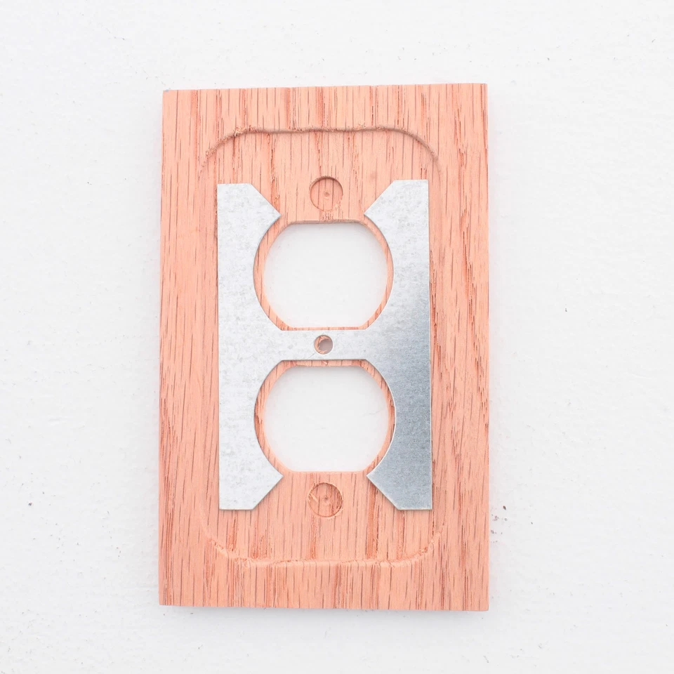 10 Leviton Unfinished Wood Receptacle Wallplate Duplex Outlet Covers 89203-UNF - Image 3 of 4