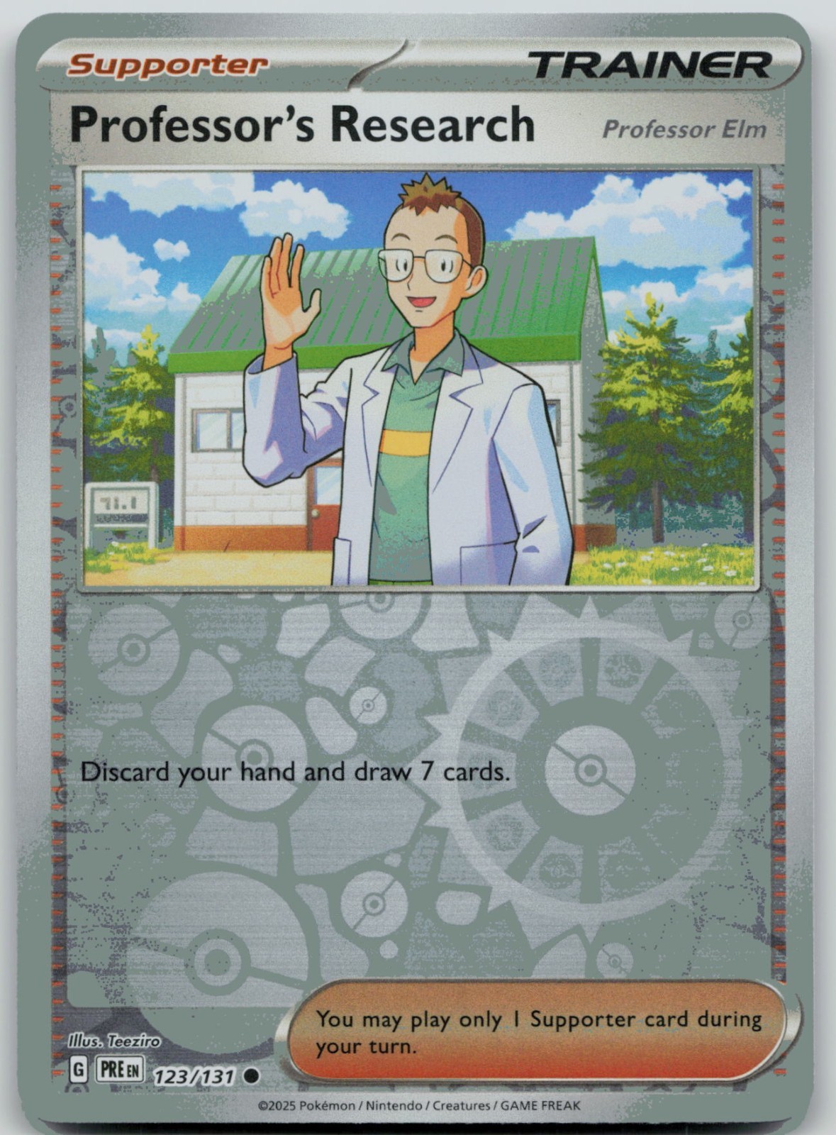 Professor's Research [Professor Elm] 123/131 Reverse Holofoil (HR) SV: Prismatic