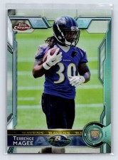 2015 Topps Chrome #128 Terrence Magee Refractor Baltimore Ravens RC