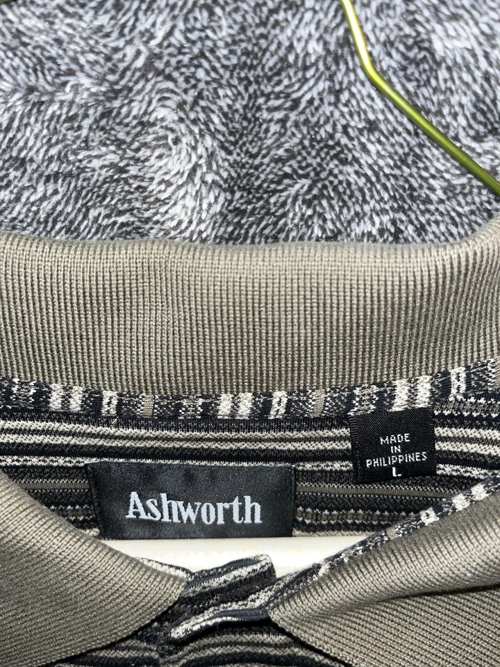Polo de golf Ashworth vintage a rayas - talla grande Foto 2 de 4