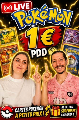 Live Pokémon 1 € PDD | Ultra rare , récent , vintage , holo , reverse etc