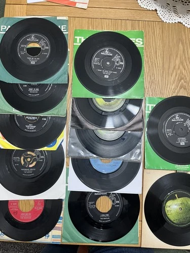 Beatles and solo Singles X30 Job Lot, See Pics And Description