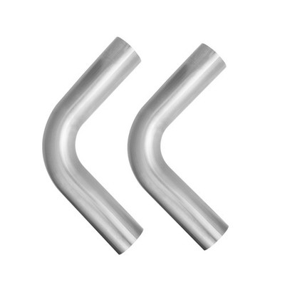 2.5'' OD  90 Degree Stainless Steel Exhaust Mandrel Bend Pipe, 2 PCS