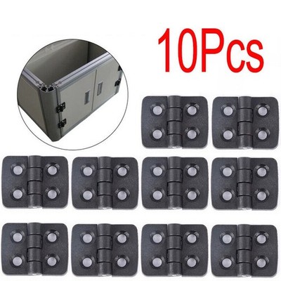 Miniature ABS Hinge Set 10PCS Small Black Plastic Cabinet Door Bearing Hinge