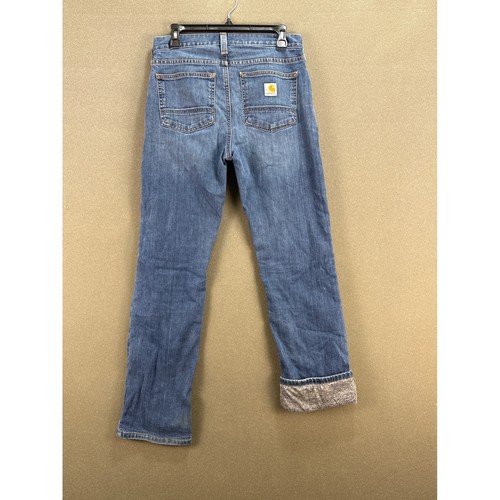 Carhartt 103895 Rugged Flex Relaxed Straight Knit Lined Jeans Herren 30x32 Blau - Bild 2 von 7