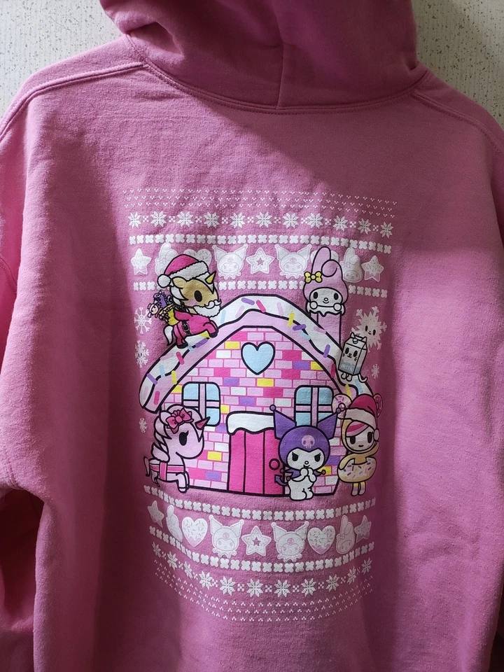 Sudadera con Capucha Tokidoki X Hello Kitty & Friends Sweet Holidays XL En Línea Excelente Limpia Difícil de Encontrar Foto 2 de 4