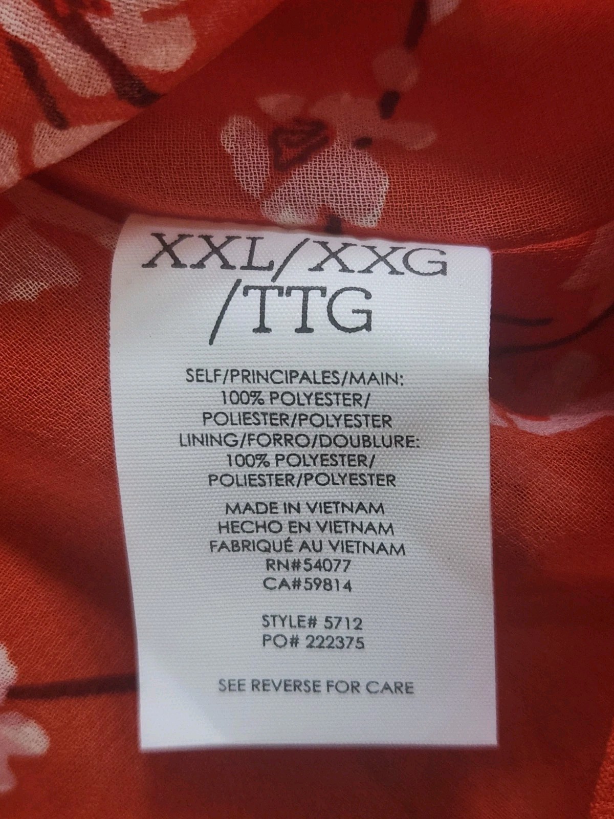 Cabi Blouse Orange Short Split Flutter Sleeve  Si… - image 4