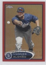 2012 Topps Chrome Red Refractor 20/25 Yonder Alonso #101 0g4